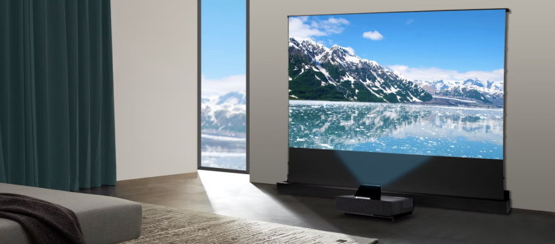 Écrans de projection motorisés de sol